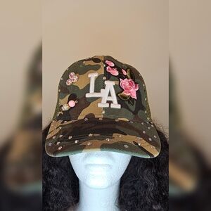Custom Bling Rhinestone Camouflage Baseball Cap